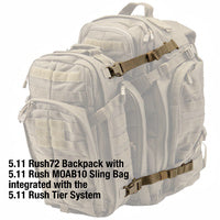 5.11 Rush Tier System Pack of 4 Black Gear Australia by G8