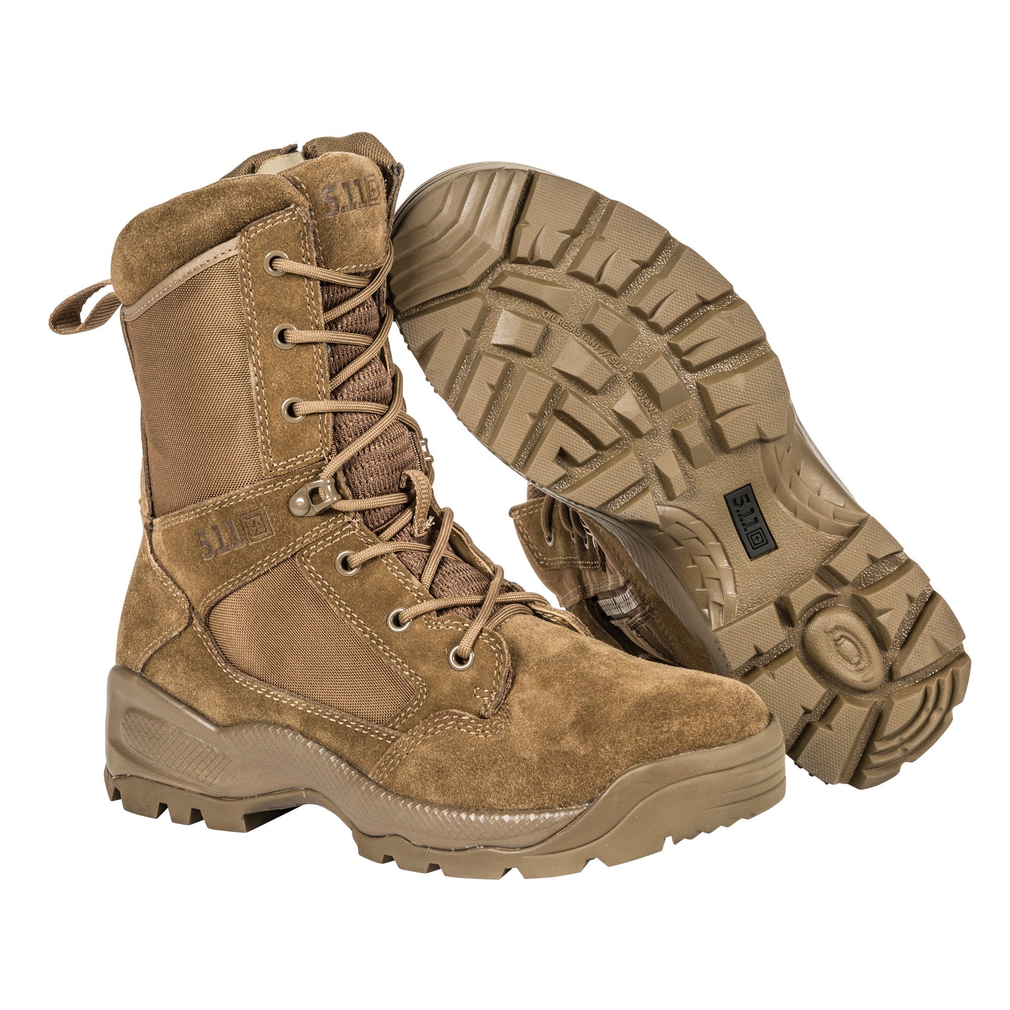 5.11 Tactical ATAC 2.0 8 Inches Side Zip Boot Desert Dark Coyote 7 Regular Gear Australia by G8