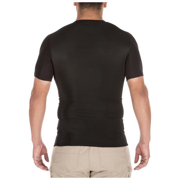 5.11 Tactical Antimicrobial Tight Crew Short Sleeve Shirt Black Small Gear Australia by G8