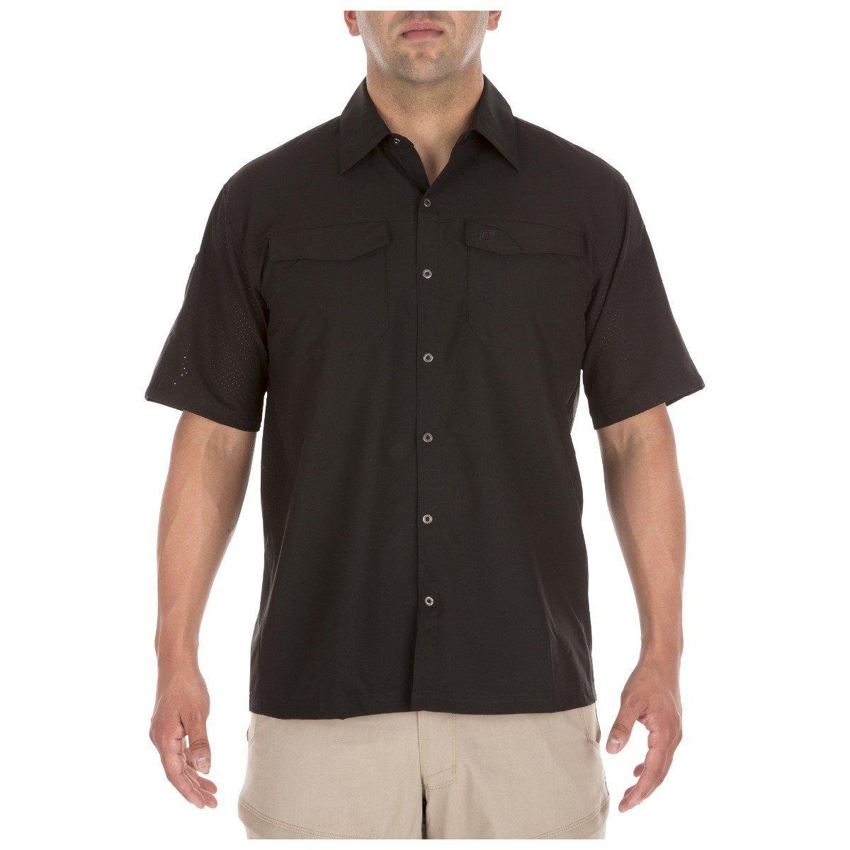 5.11 Tactical Freedom Flex Woven Short Sleeve Shirt Black Small Gear Australia by G8