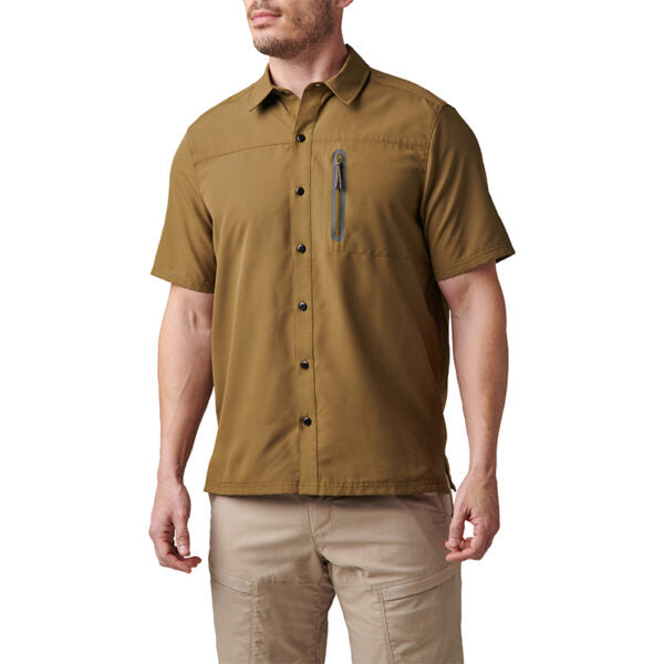 5.11 Tactical Marksman Utility Short Sleeve Shirt Field Green Small Gear Australia by G8