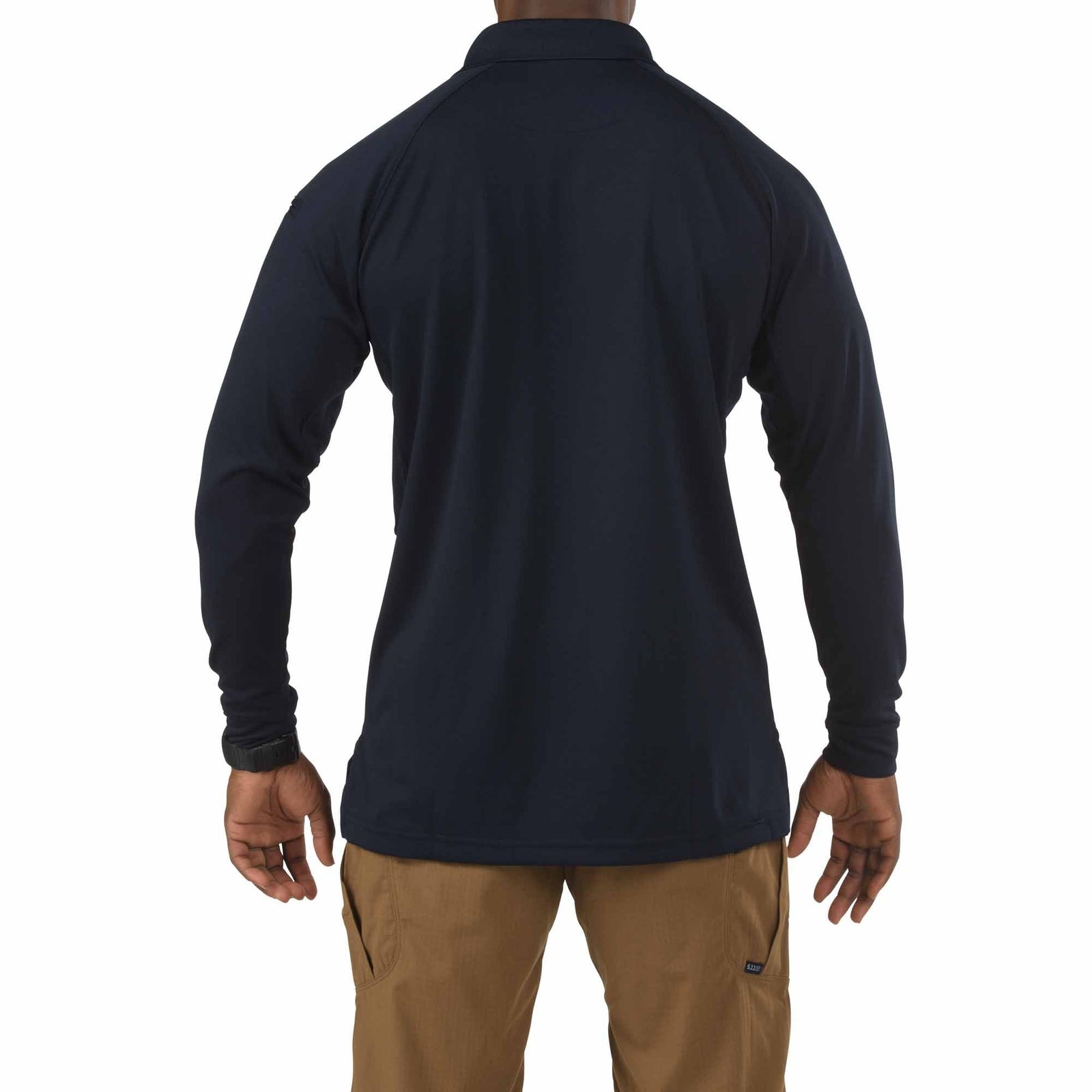 5.11 Tactical Performance Long Sleeve Polo Shirts Dark Navy Extra Small Gear Australia by G8