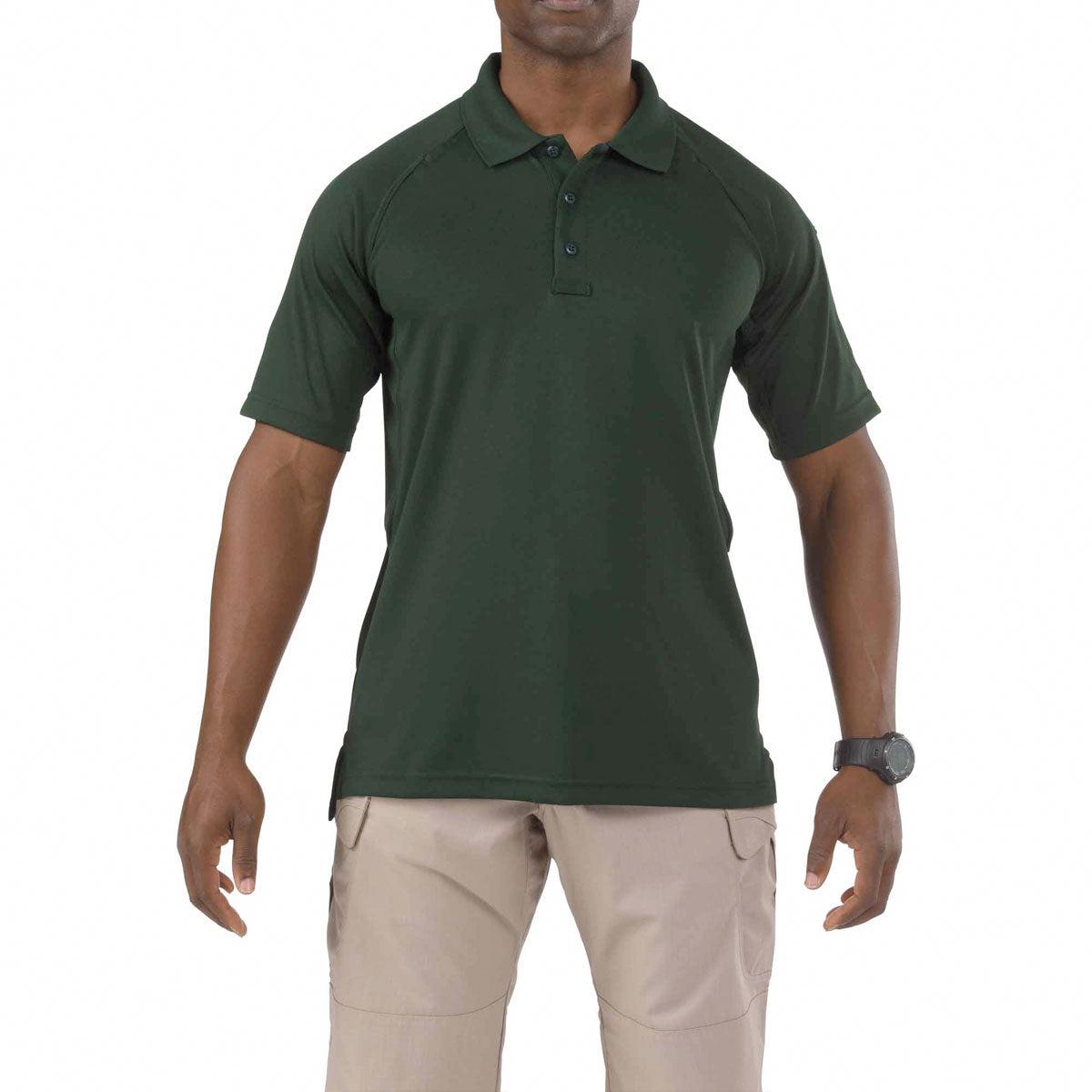 5.11 Tactical Performance Short Sleeve Polo Shirts L.E. Green X-Small Gear Australia by G8