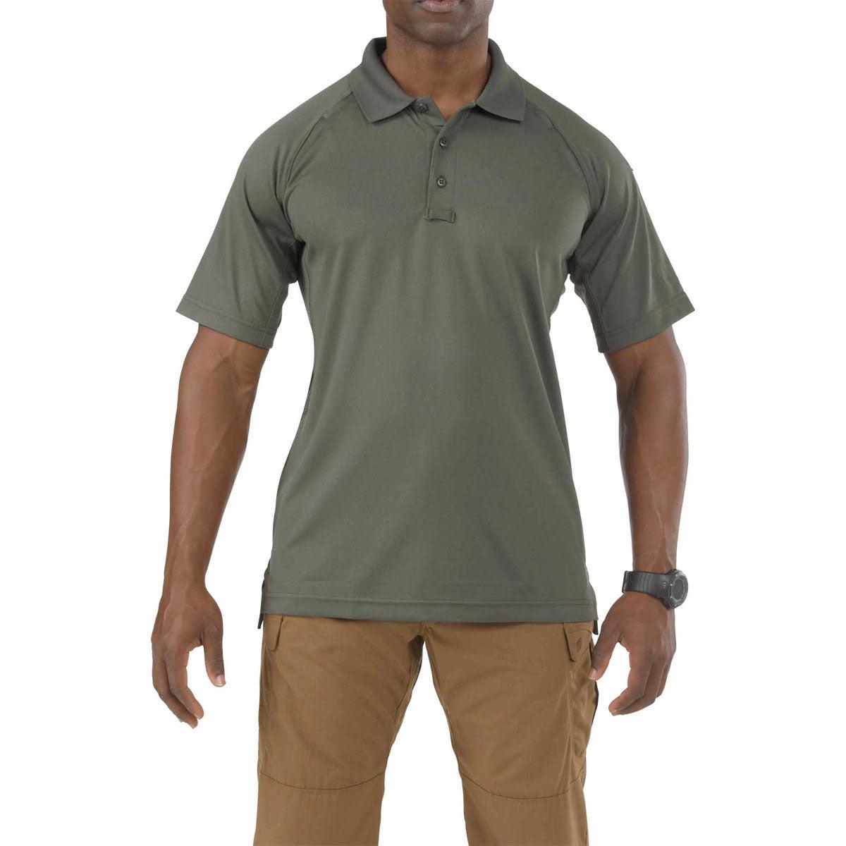 5.11 Tactical Performance Short Sleeve Polo Shirts TDU Green Extra Small Gear Australia by G8