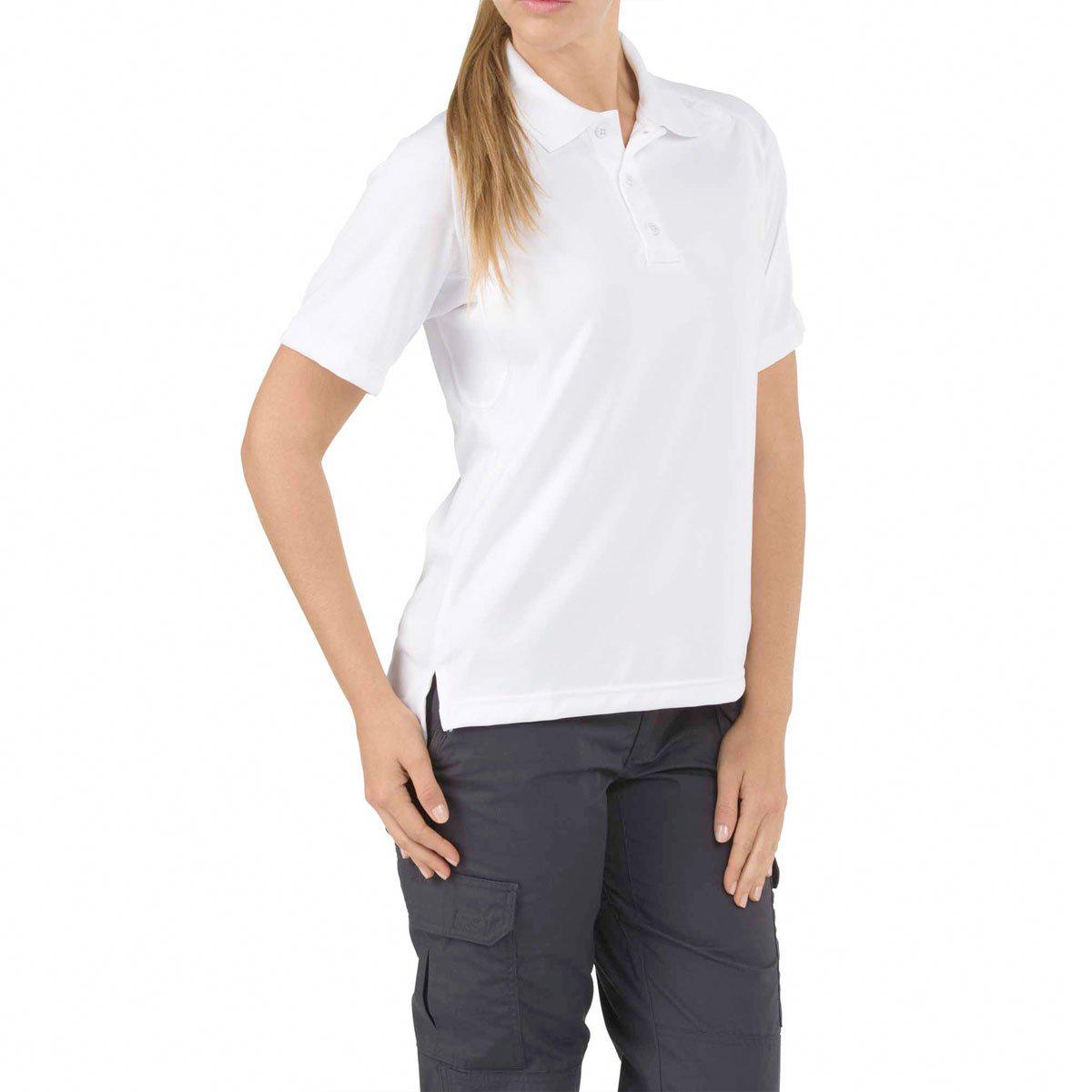 5.11 Tactical Womens Performance Short Sleeve Polo White Small Gear Australia by G8