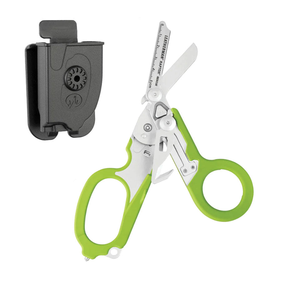 Leatherman Raptor Rescue Green / Stainless Steel Molle Holster Gear Australia by G8