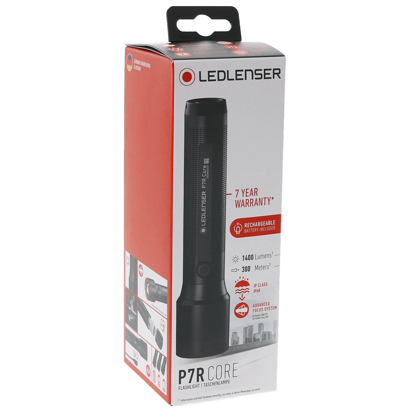 Ledlenser P7R Core 1400 Lumens Rechargeable Flashlight Gear Australia by G8