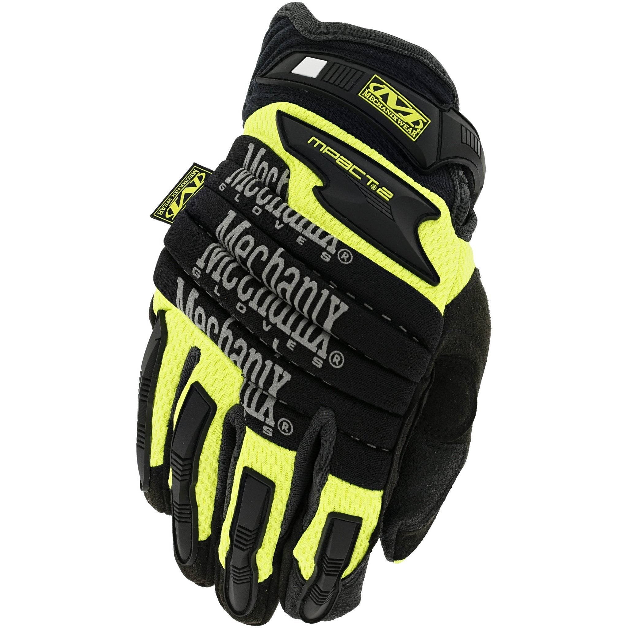 Mechanix Wear M-Pact 2 Hi-Viz Glove Flourescent Yellow Small Gear Australia by G8