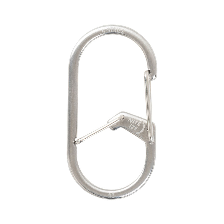 Nite Ize G-Series Dual Chamber Carabiner #2 Stainless Gear Australia by G8