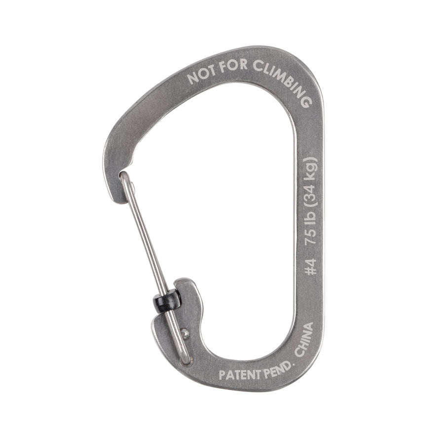 Nite Ize SlideLock Carabiner Stainless Steel #4 Stainless Gear Australia by G8