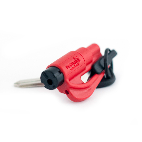 ResQme Rescue and Escape Tool with Glass Breaker and Seat Belt Cutter Red Gear Australia by G8