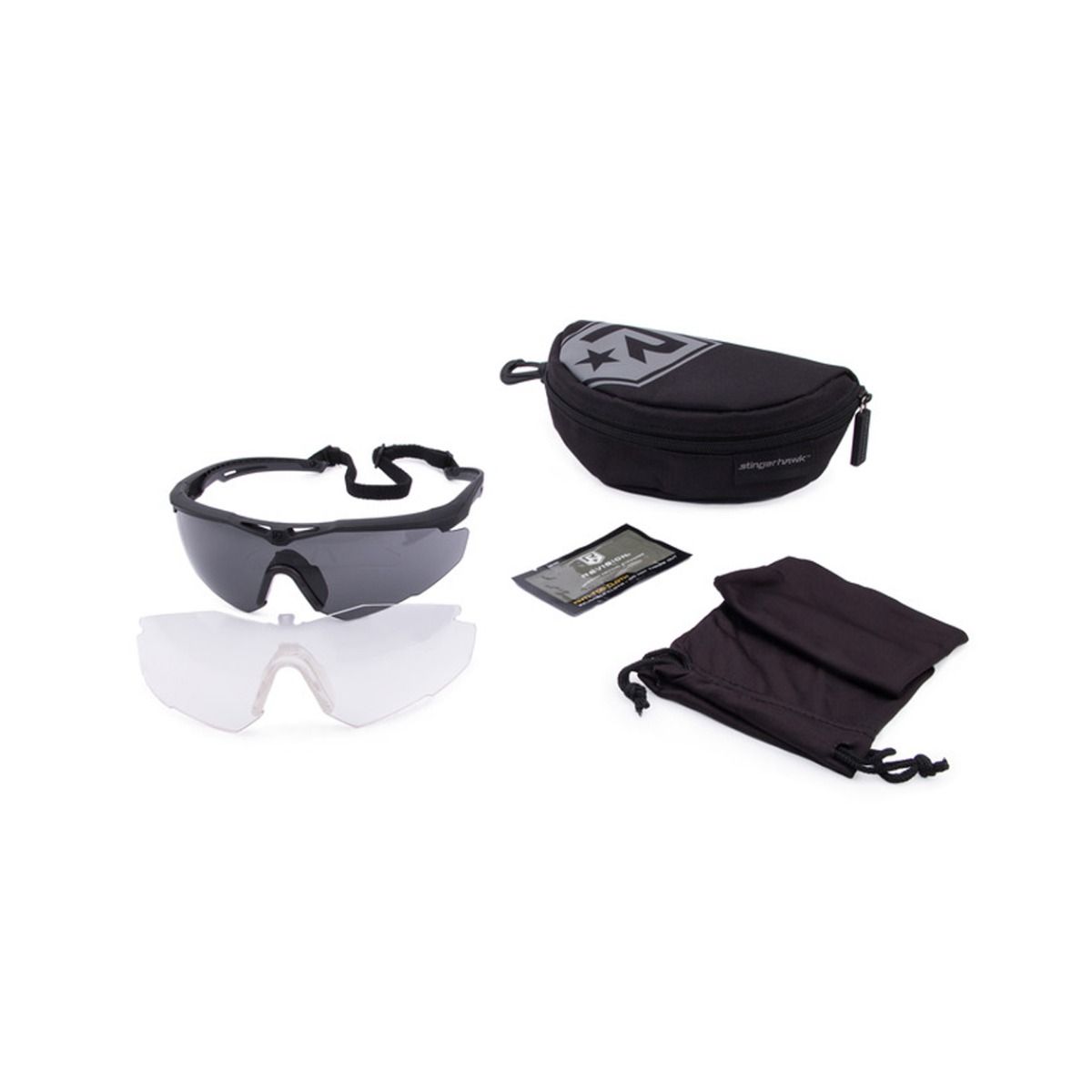 Revision StingerHawk Eyewear 2 Lens Kit - Smoke and Clear Kit with Case Gear Australia by G8