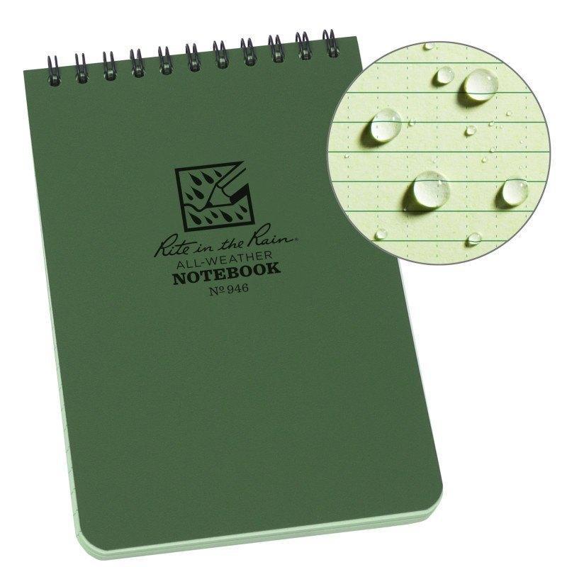 Rite in the Rain No946 Top Spiral 4x6 Notebook Universal Green Gear Australia by G8