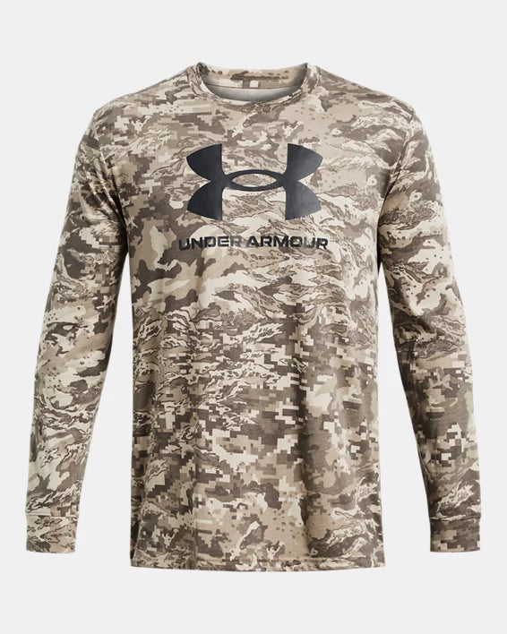 Under Armour Men's UA ABC Camo Long Sleeve - Brown Small Gear Australia by G8