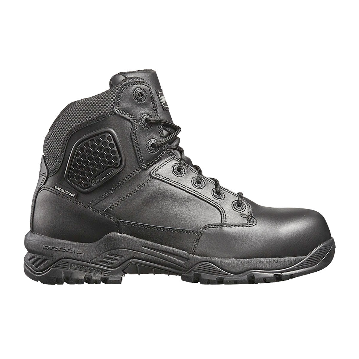 Magnum Strike Force 6.0 Leather Side-Zip Composite Toe Waterproof Boot Black